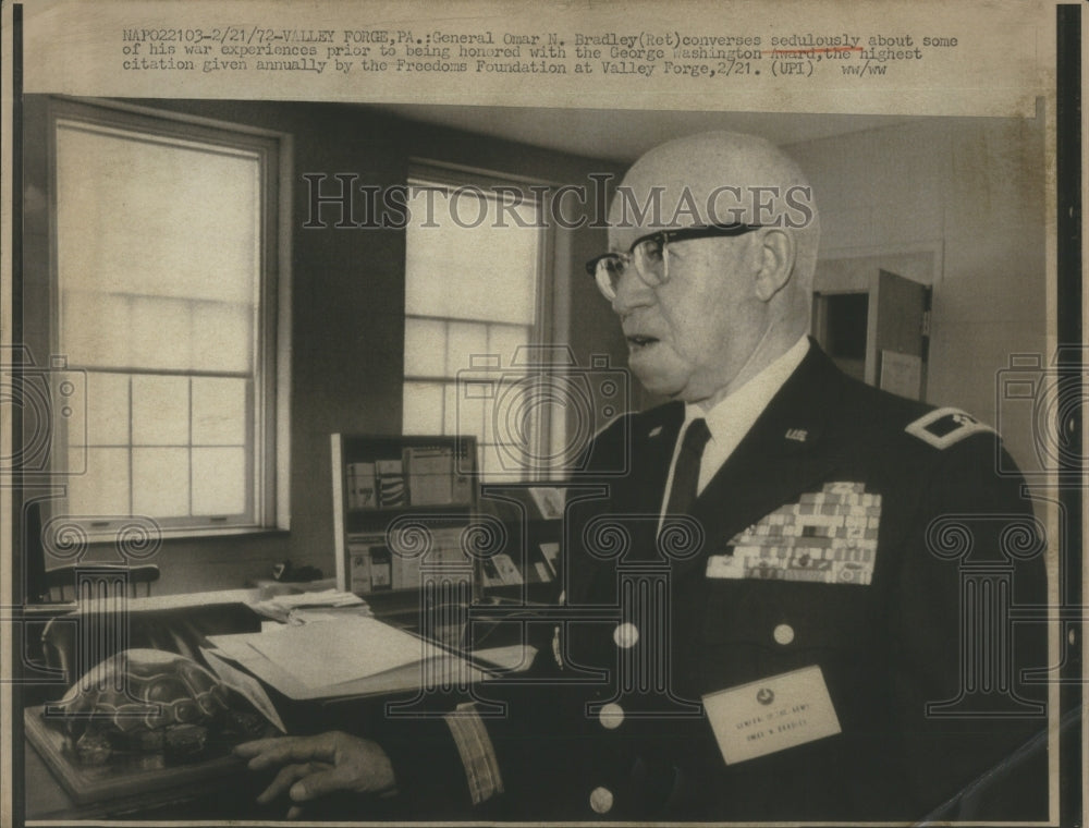 1972 Omar Bradley George Washington Award - Historic Images