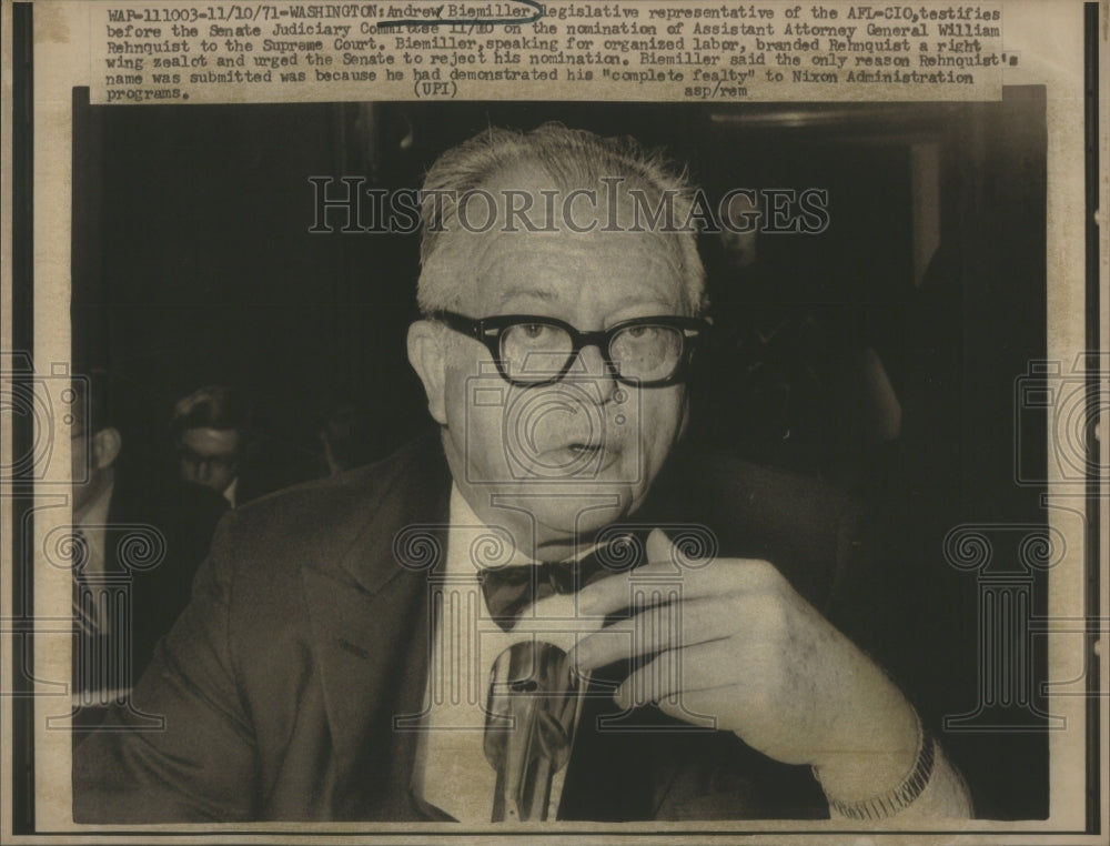 1971 Washington Andrew Biemiller Judiciary - Historic Images