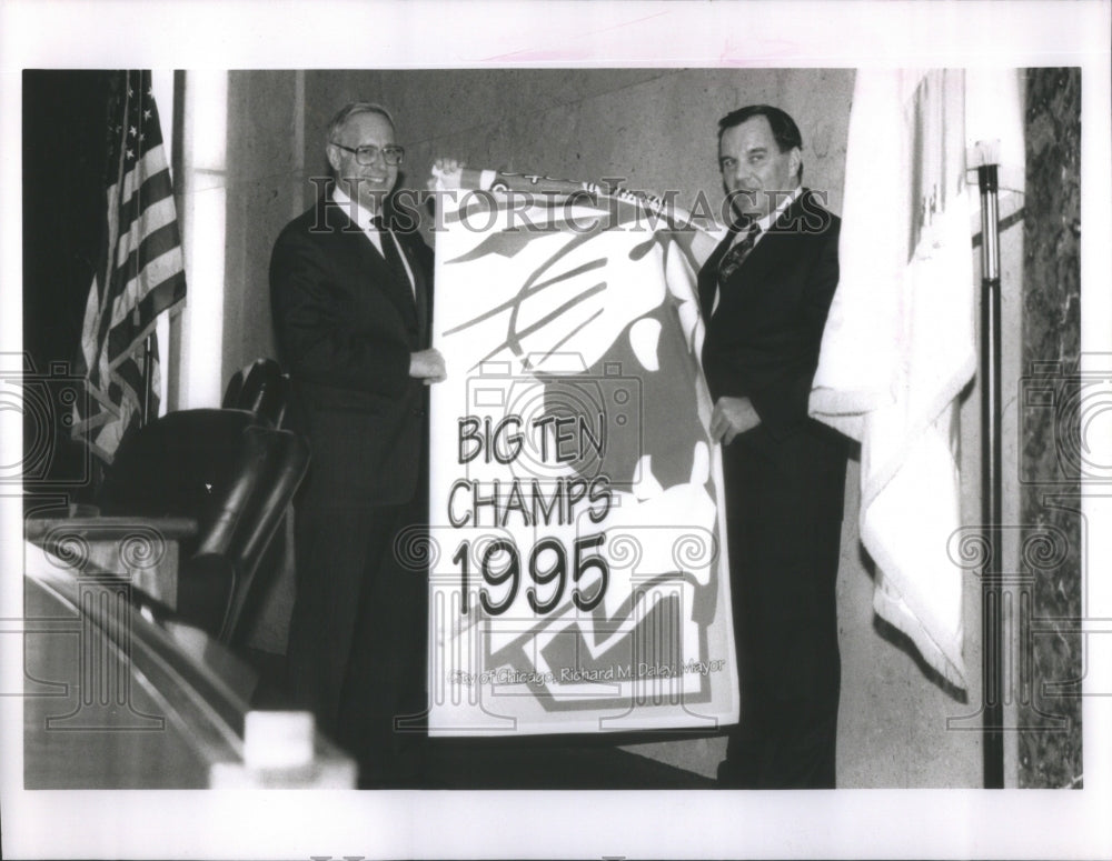 1995 Mayor Daley Henry Bienen Wildcats Big - Historic Images