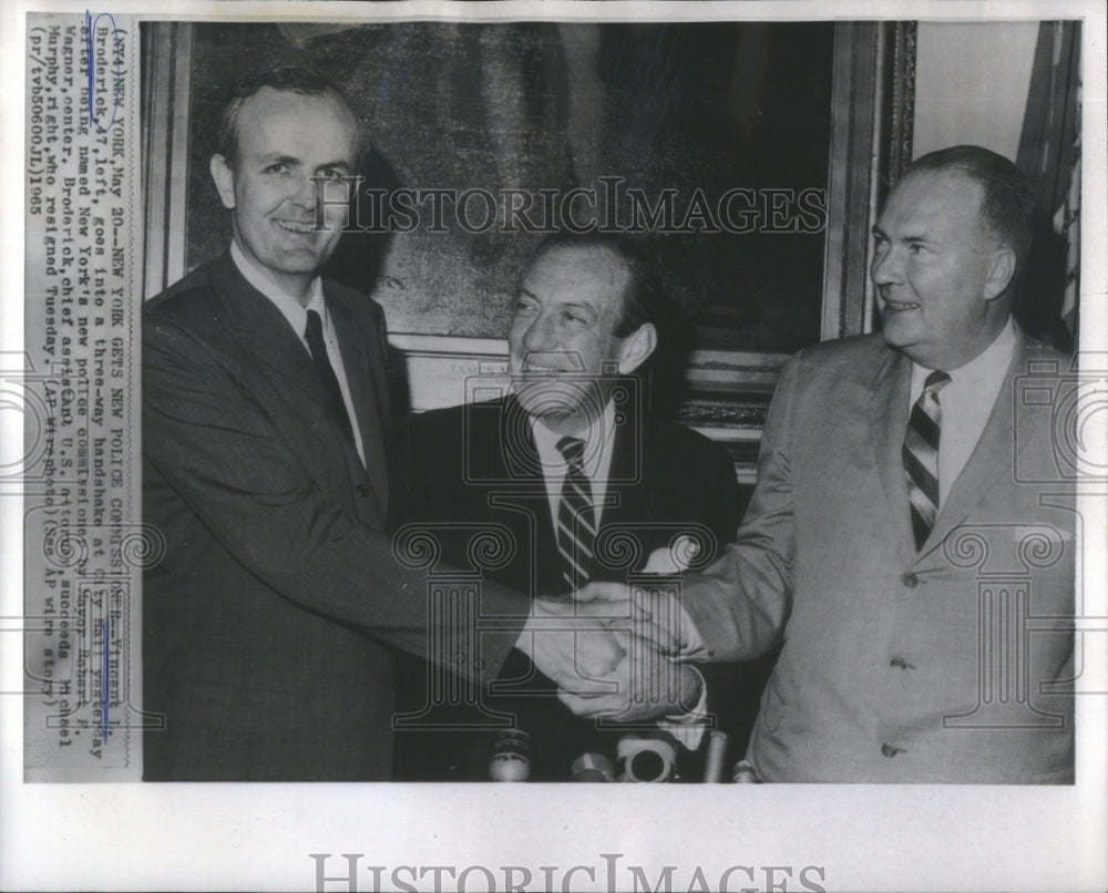 1966 Vincent L. Broderick Robert P. Wagner - Historic Images