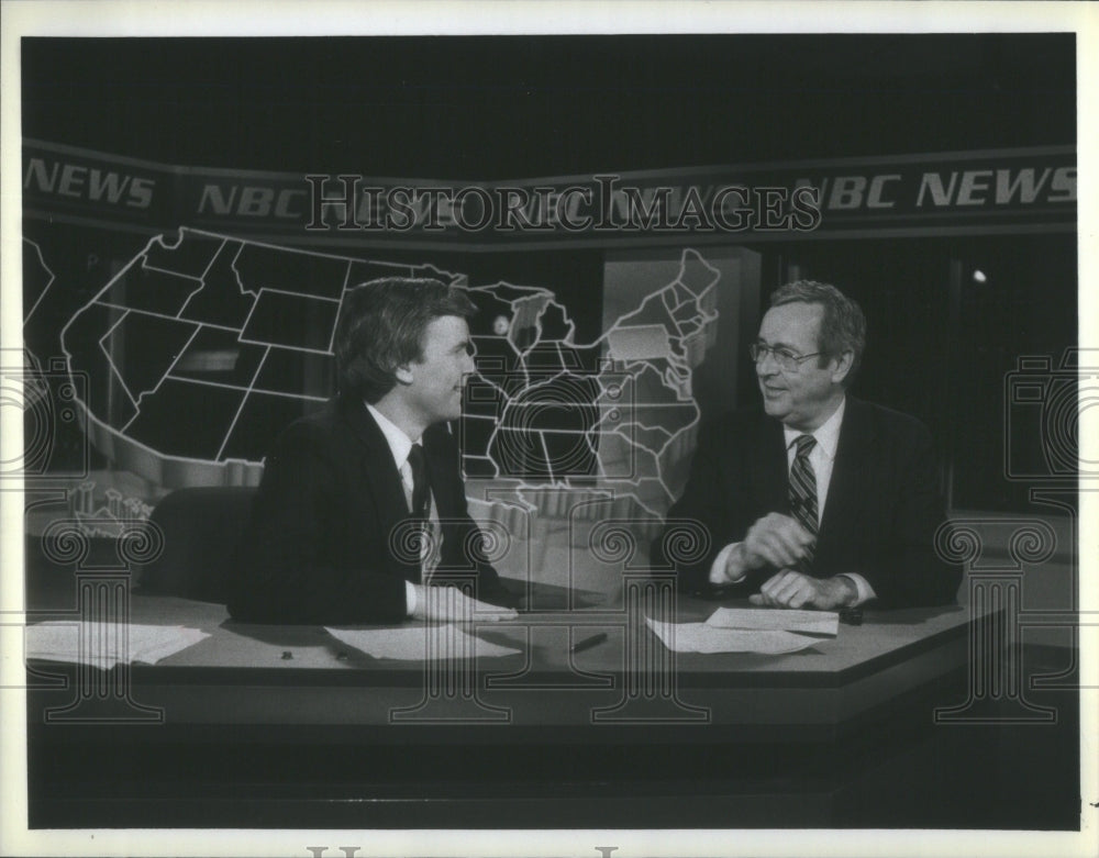 Tom Brokaw John Chancellor Decision 84 host-Historic Images