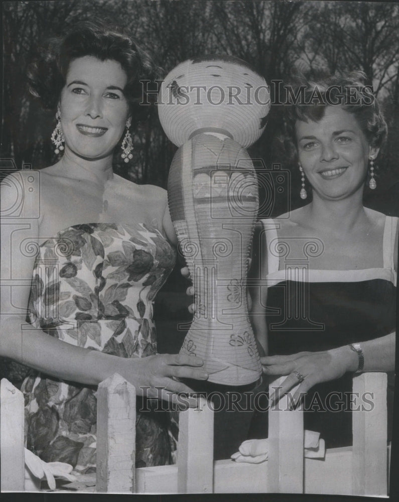 1960 Press Photo Mrs Hunt Hamill Mrs Leonard Golan - Historic Images