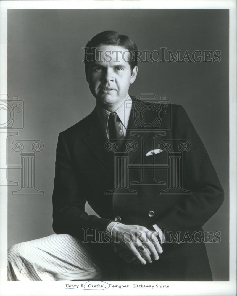 1967 Henry Grethel Hathaway shirt Designer - Historic Images