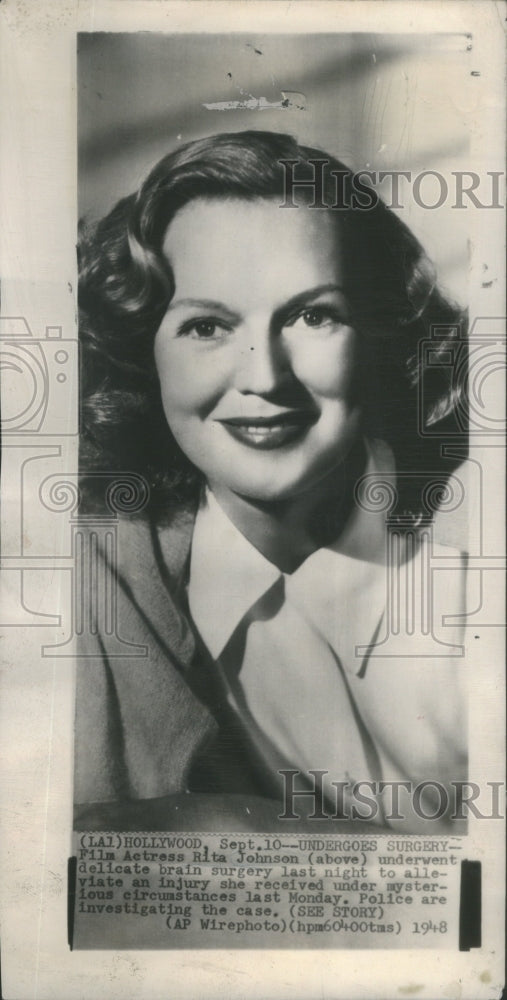 1948 Rita Johnson American Movie Actress - Historic Images