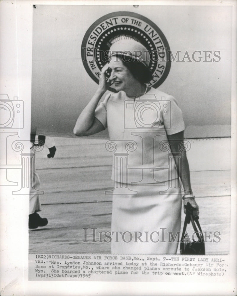 1965, First Lady Mrs. Lyndon Johnson- RSA54811 - Historic Images