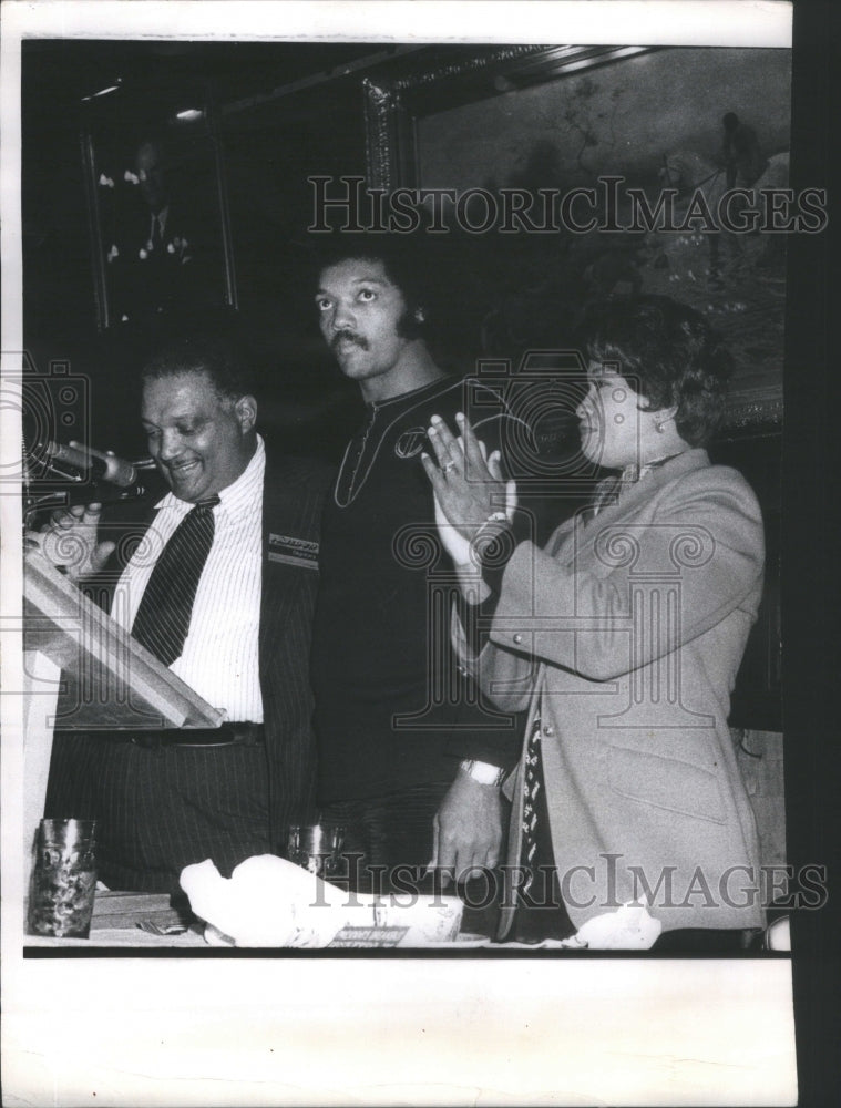 1974 Charles Hayes Rev Jesse Jackson Mat - Historic Images