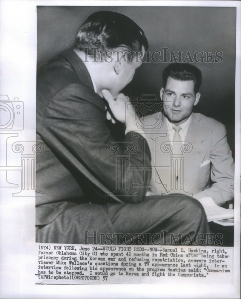 1957 Press Photo Samuel Hawkins Oklahoma China Prison- RSA55109 - Historic Images