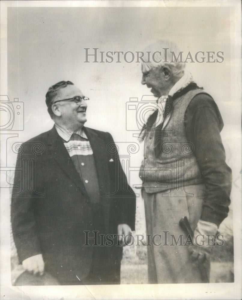 1958 Harry Golden Carl Sandburg Writer-Historic Images