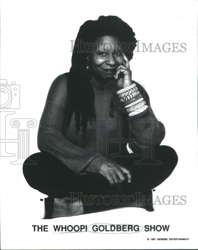 1991 Whoopi Goldberg Actress TV Show Host - Historic Images