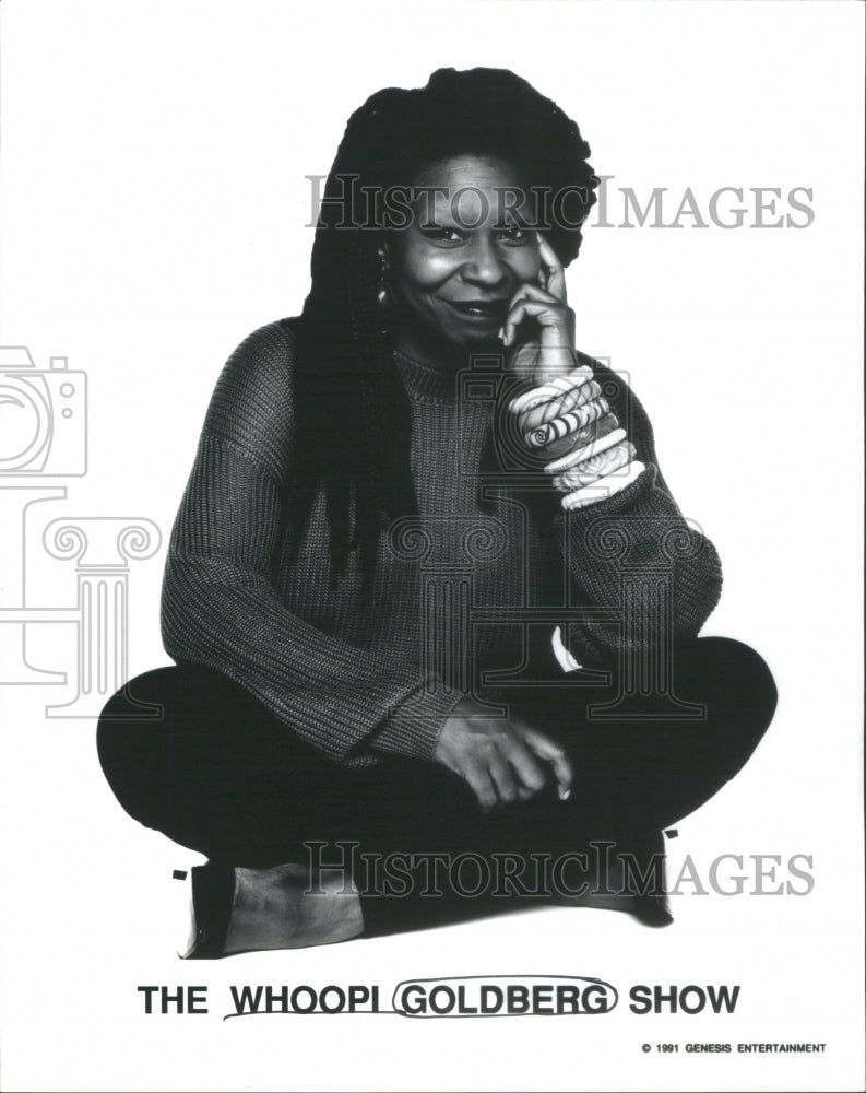 1991 Whoopi Goldberg Actress TV Show Host - Historic Images