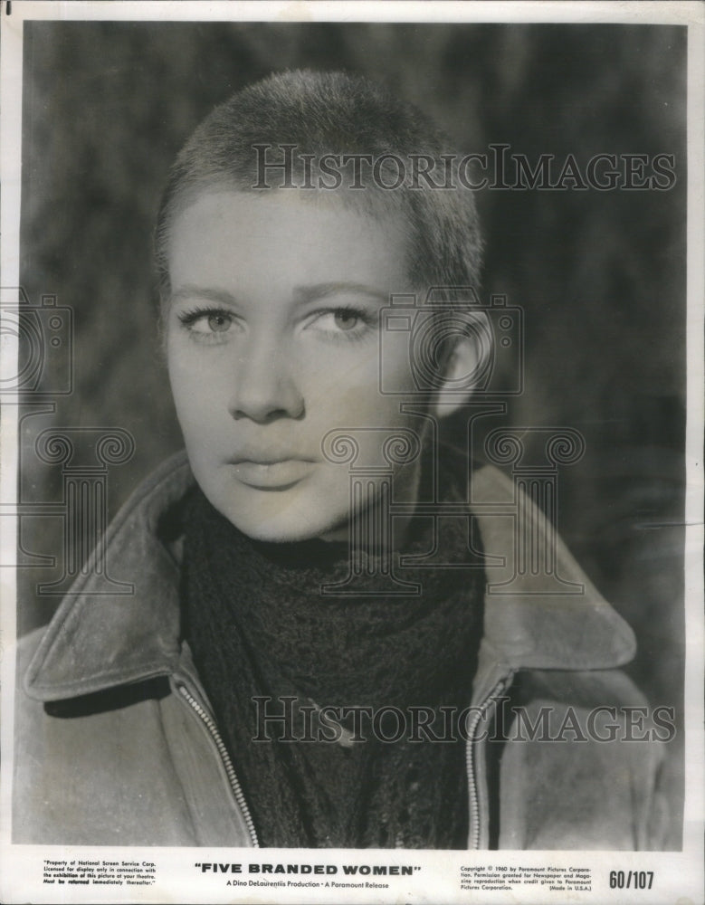 1960 Press Photo Carla Gravina In Five Branded Woman- RSA55739 - Historic Images