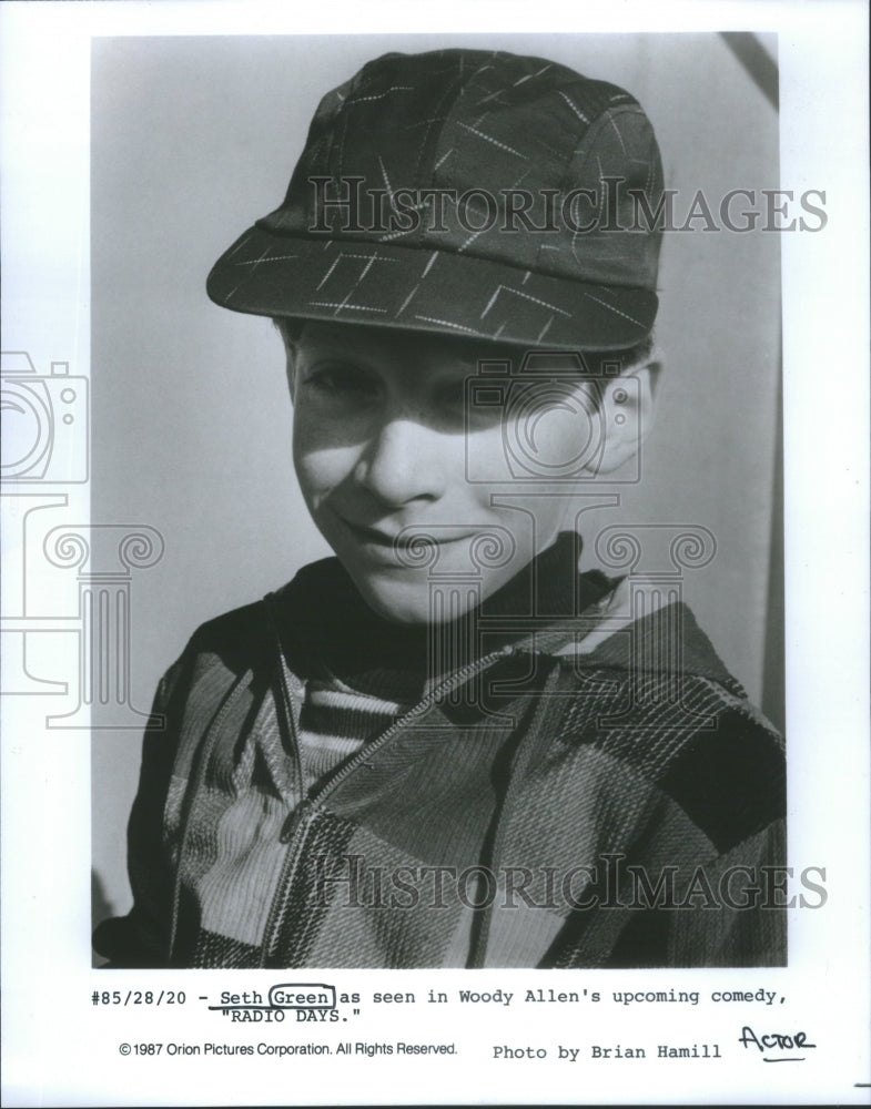 Press Photo Seth Green Woody Allen Radio days comedy- RSA55999 - Historic Images