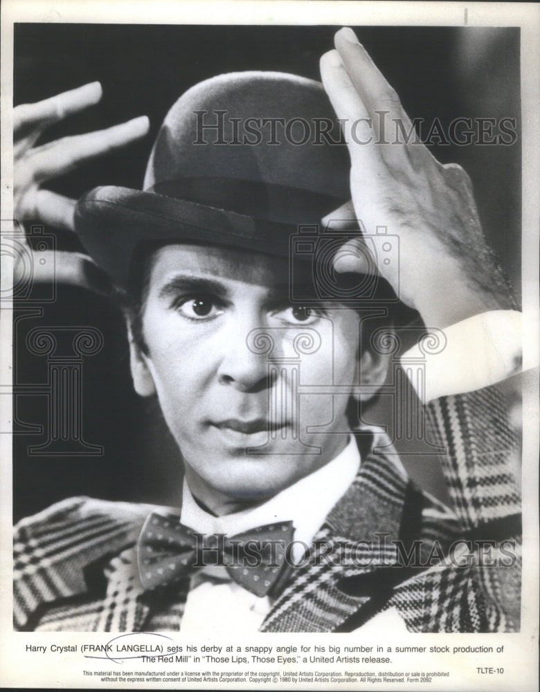 1980 Frank Langella Red Mill Lips Eye Harry - Historic Images