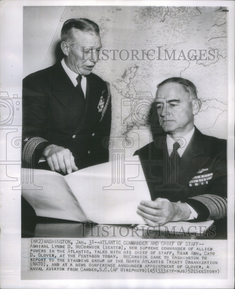 1952 Admiral Lynde D. McCormick Commander - Historic Images