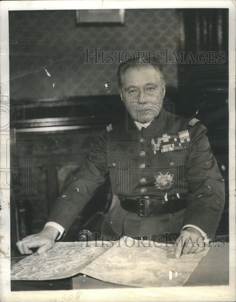 1935 Major General Gustave Gamelin France - Historic Images