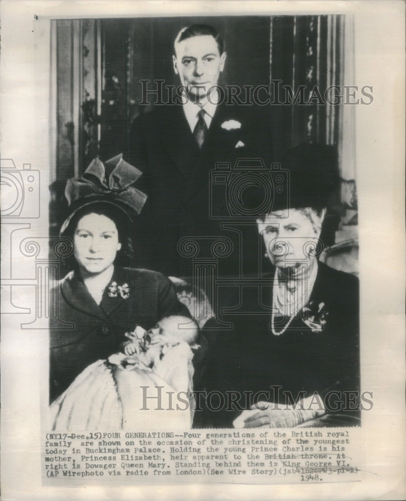 1948 British royal family Buckingham Palace-Historic Images