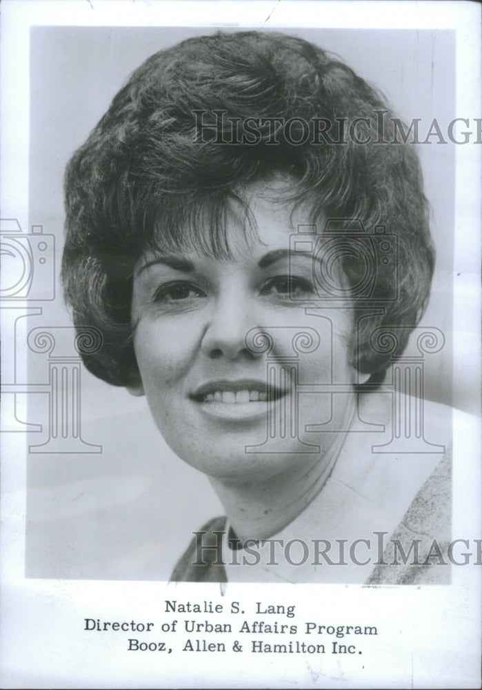 1972 Press Photo Natalie Lang Public Relations - Historic Images