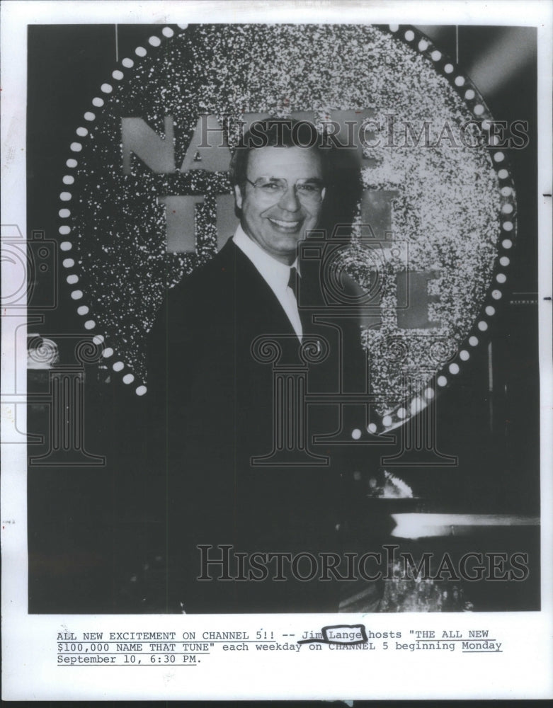 1984 Press Photo Jim Lange American Game Show Host- RSA57489 - Historic Images
