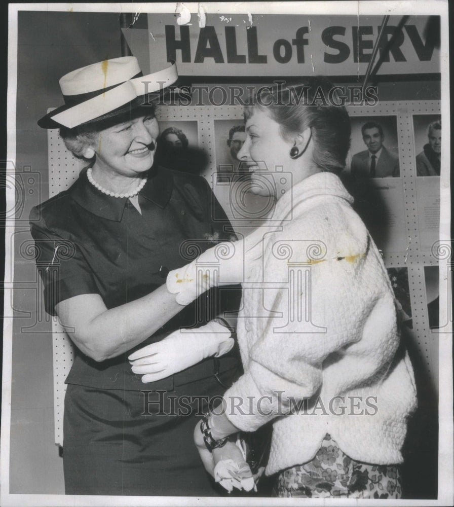 1959 Mrs. Irene Lange Carol Homann nominee Volunteer Year awards-Historic Images