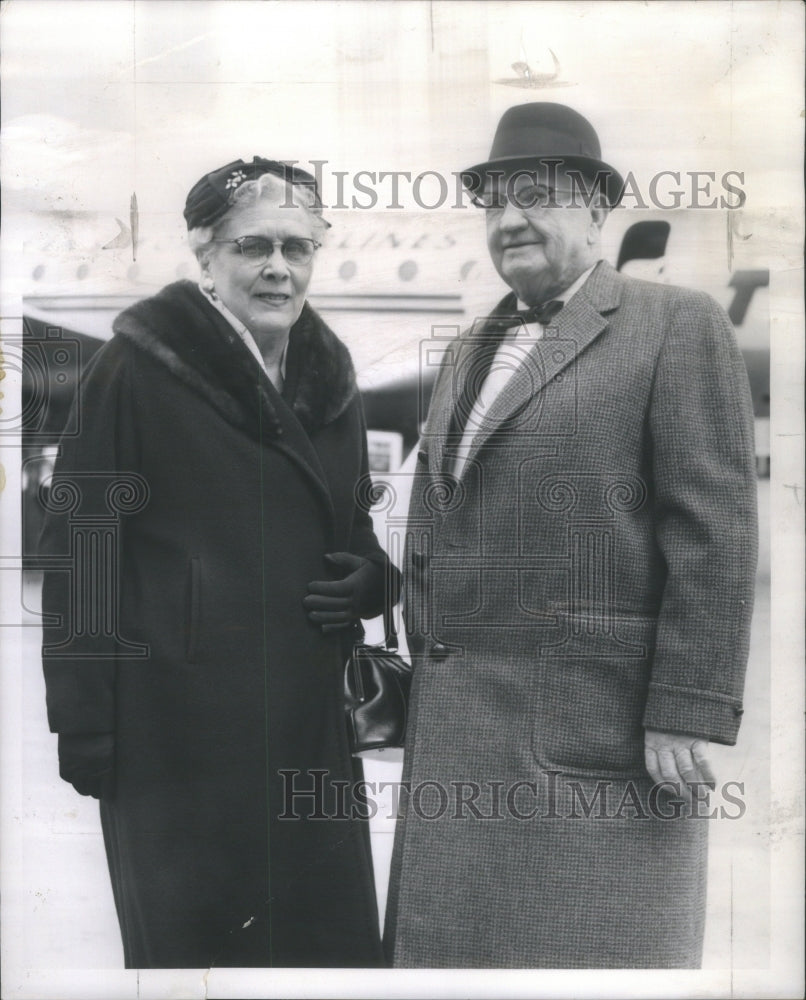 1962 Press Photo Mr &amp; Mrs John H. Glenn Sr. Chicago - Historic Images