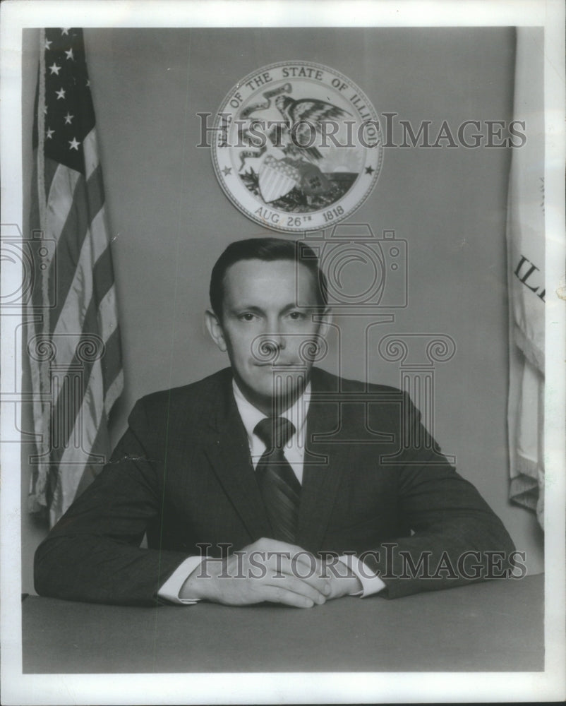 1976 Press Photo Richard F Gliebe Illinois Bureau Investigation- RSA57675 - Historic Images