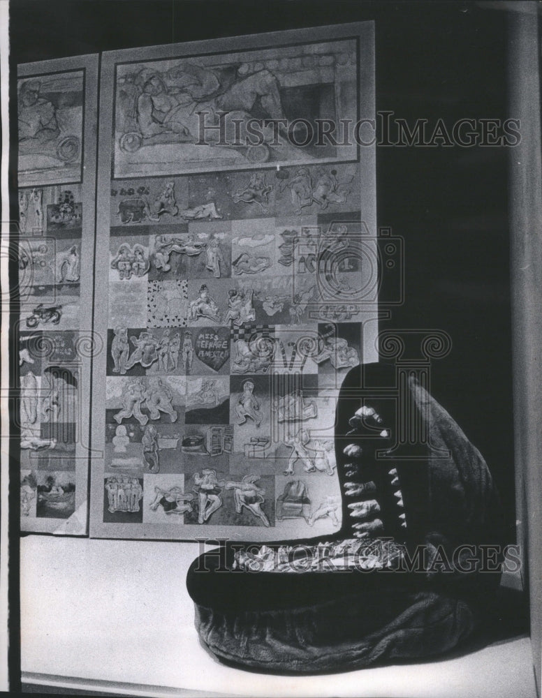 1973 Press Photo Ann Karin Glass Sculpture- RSA57823 - Historic Images