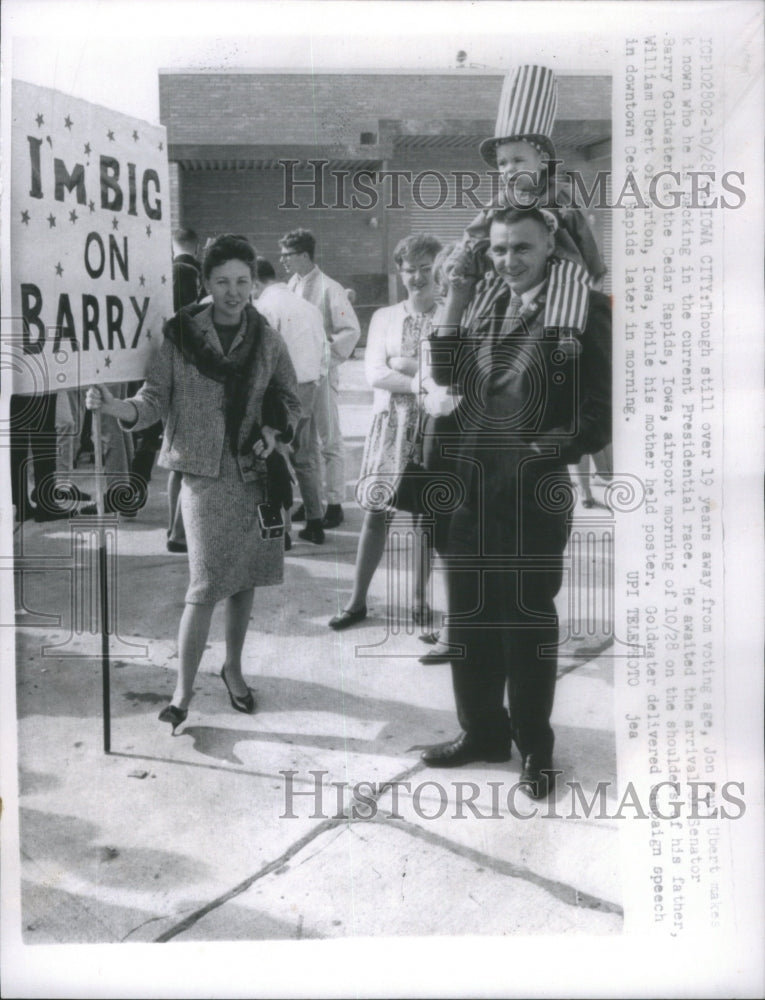 1964 Voting age John Hubert Current Presidential race - Historic Images