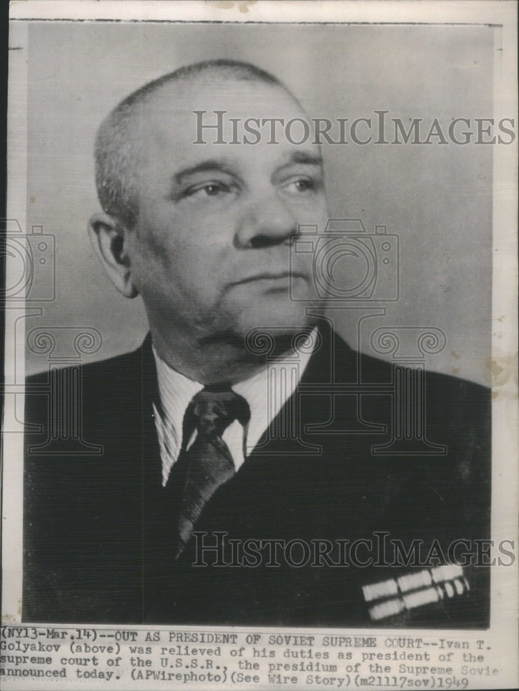 1949 Ivan T. Golyakov was relieved of his duties-Historic Images