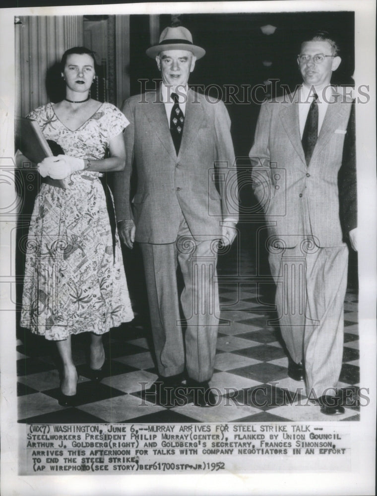 1952 Philip Murray Goldberg Frances Simonson - Historic Images