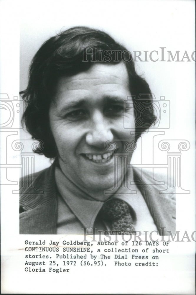 1972 Press Photo Gerald Jay Goldberg Author Continues Sunshine- RSA58221 - Historic Images