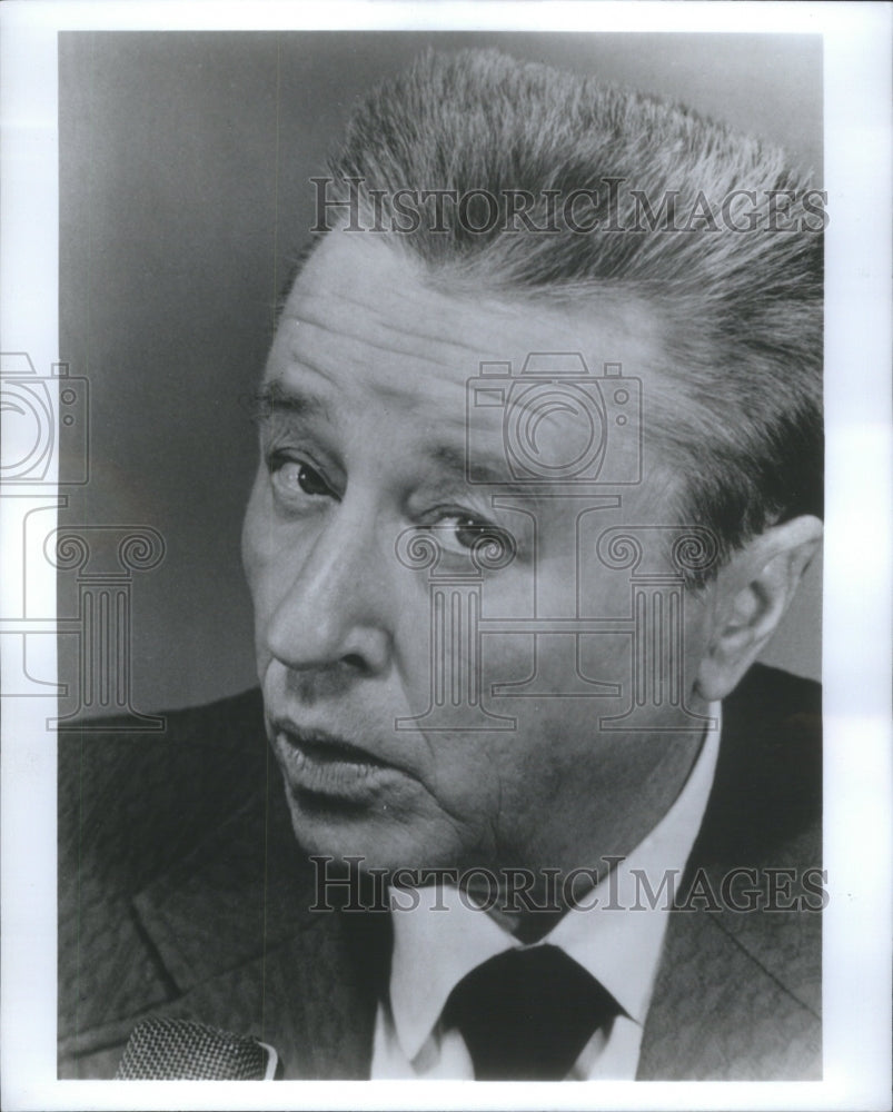 1975 Press Photo George Gobel American comedian NBC television showJack Benny - Historic Images