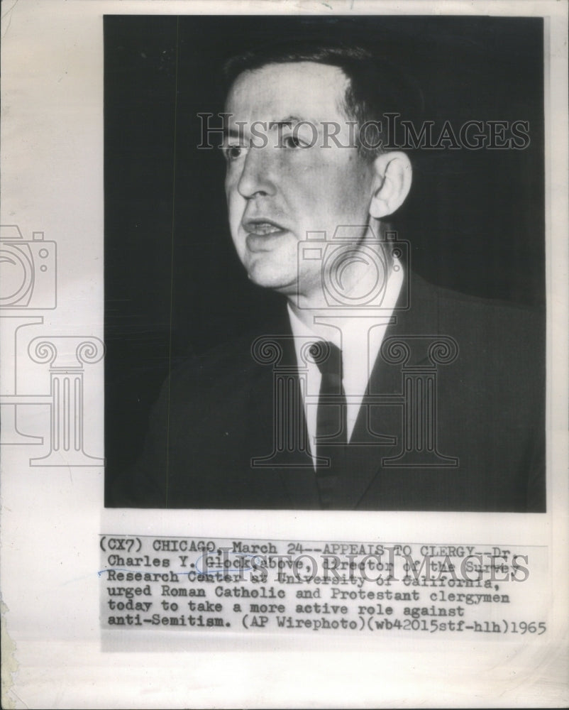 1965 Dr. Charles Y. Glock Urges Clergy-Historic Images