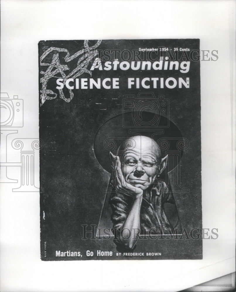 1975 1954 Illustration For Martians Go Home - Historic Images