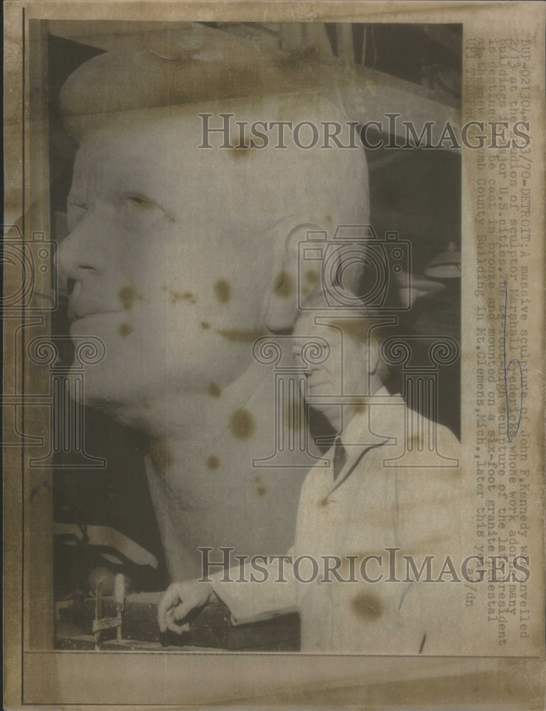 1970, Sculpture John Kennedy Studios Sculpture Marshall Fredericks - Historic Images