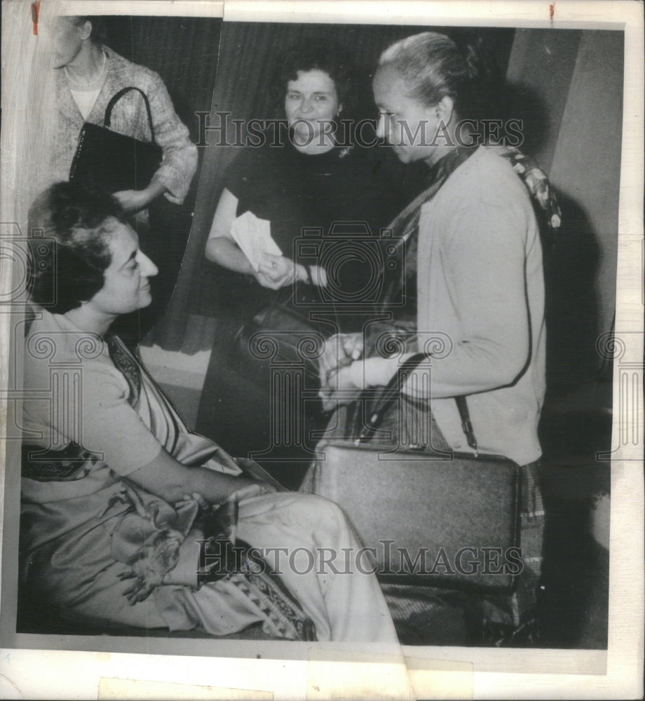 1966 Mrs Indira Gandhi Florence Sherbon Illinois - Historic Images