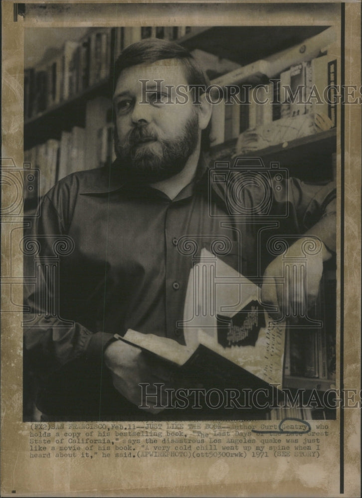 1971 Author Curt Gentry copy book State California - Historic Images
