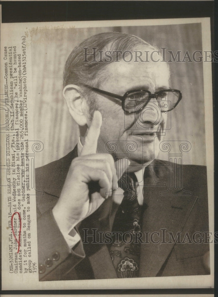 1976, Common Cause Chairman John Gardner- RSA59255 - Historic Images