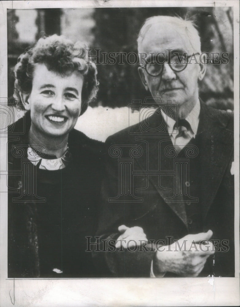 1947 Press Photo Miss Helen Mathews Abraham Garfield - Historic Images