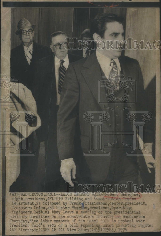 1976 Robert Georgine  President AFL-CIO Trade-Historic Images