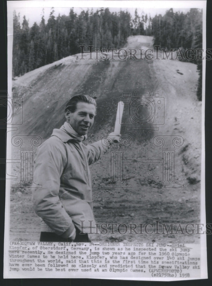 1958 Heini Klopfer German Ski Jump Designer-Historic Images