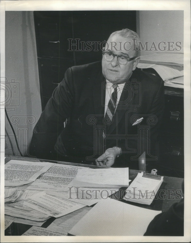 1967, F.C. Knautz Superintendent Public Relations Chicago Transit - Historic Images