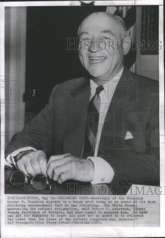 1957, George Humphrey Secretary Treasury- RSA59957 - Historic Images