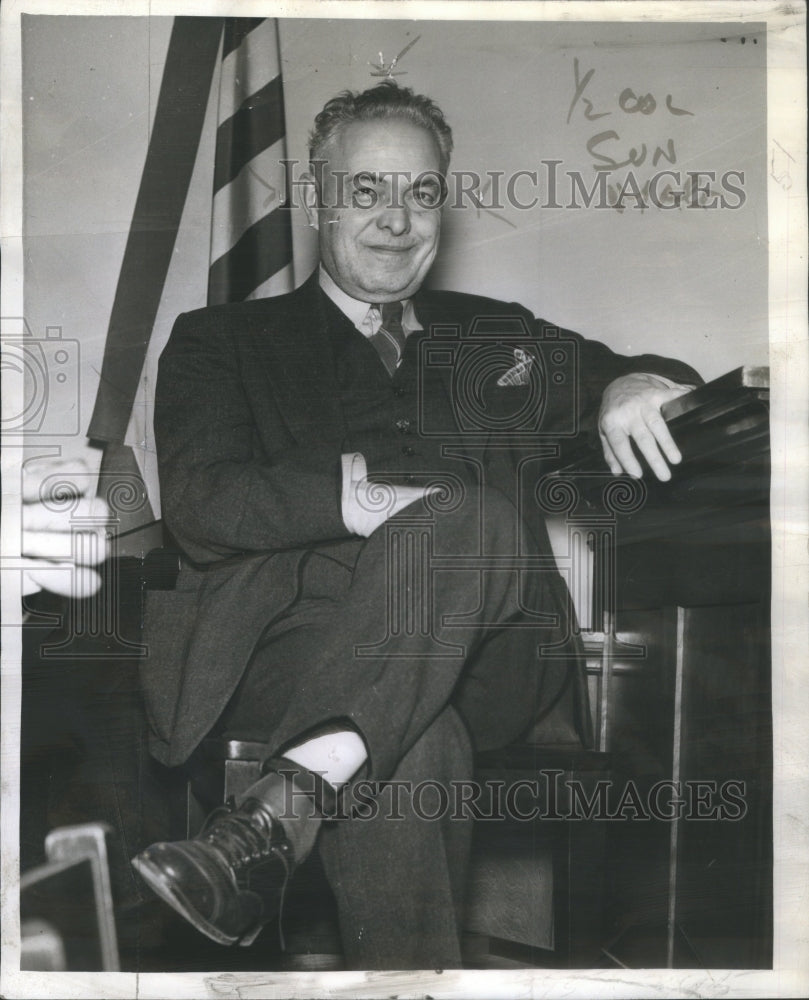 1942, Saverio Ariani, Italian Bank President charged with Fraud - Historic Images