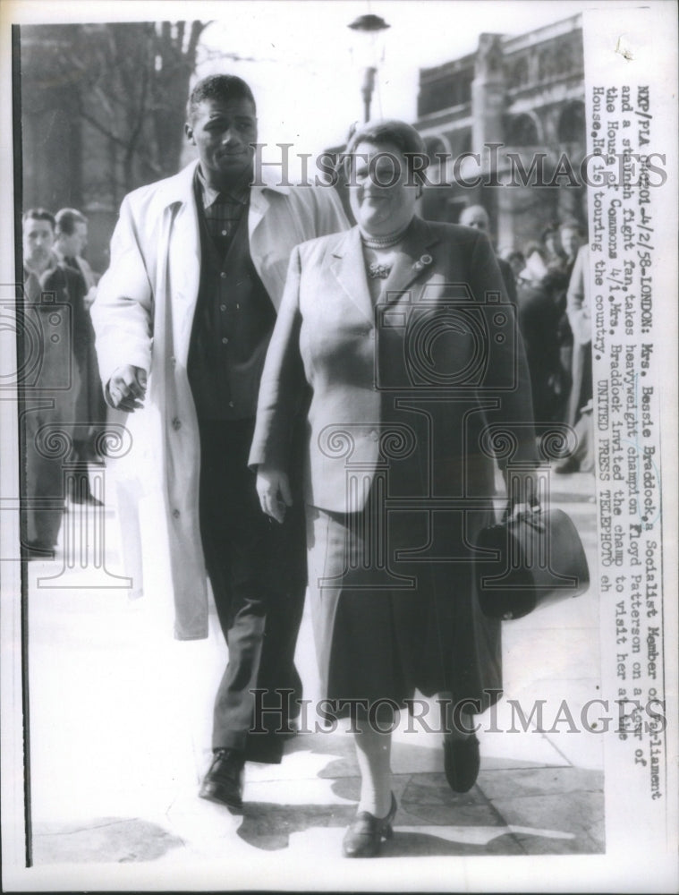 1958 Press Photo Champ Patterson Visits Parliament- RSA60535 - Historic Images