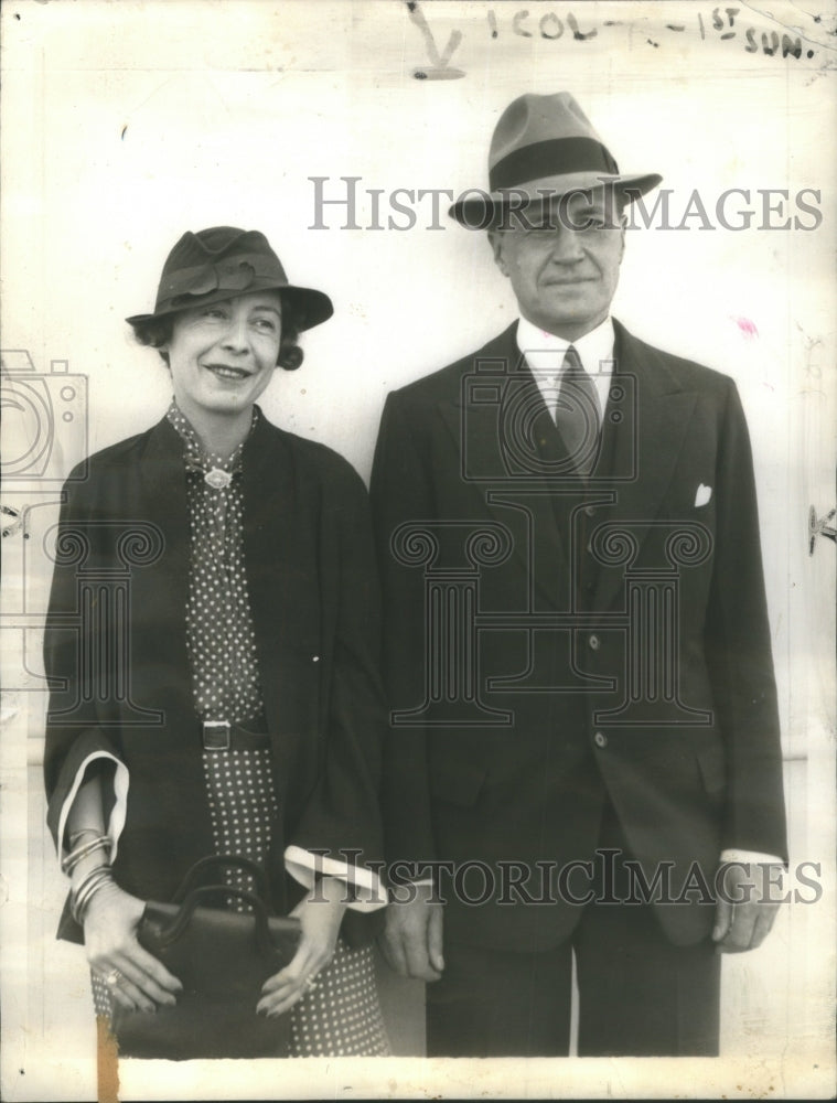 1935 American Minister To Canada Norman Armour And His Wife - Historic Images