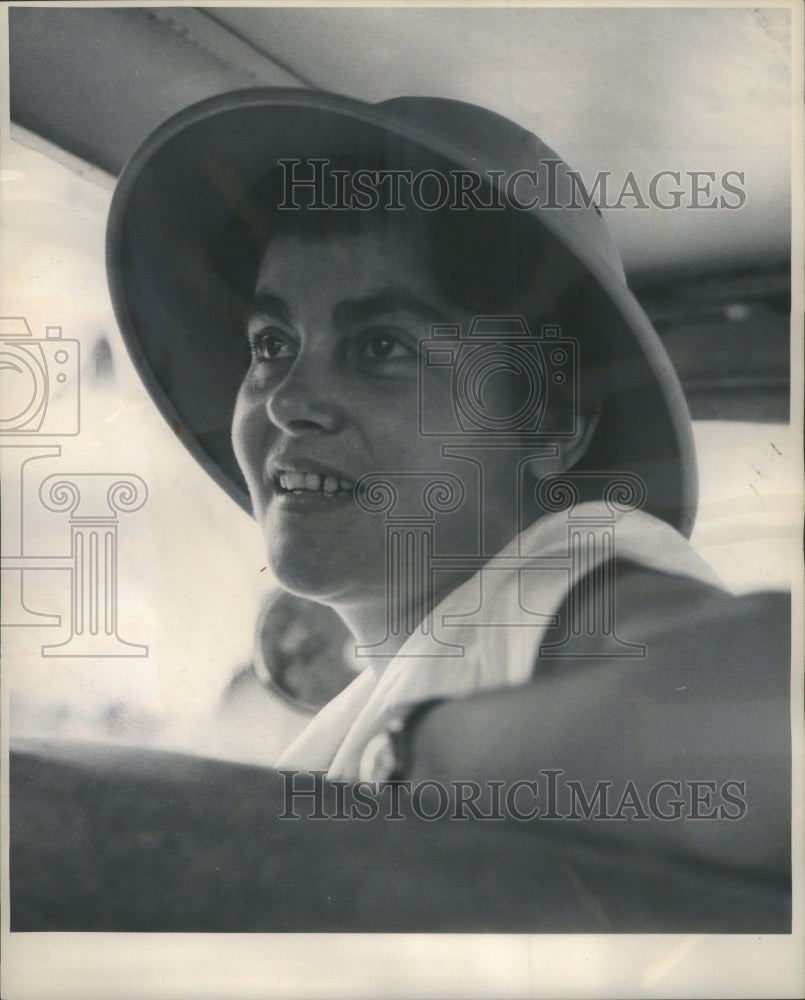 1959 Mrs. Binder wearing hat - Historic Images