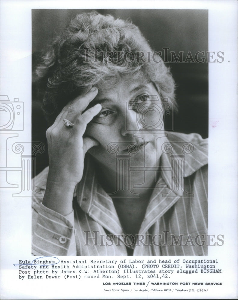 1977 Eula Bingham OSHA Head - Historic Images