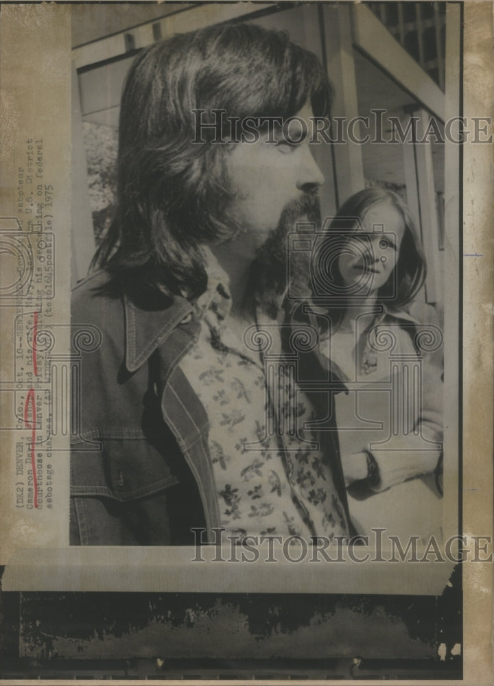1975 Convicted saboteur Cameron David Bishop and his wife, Mary-Historic Images