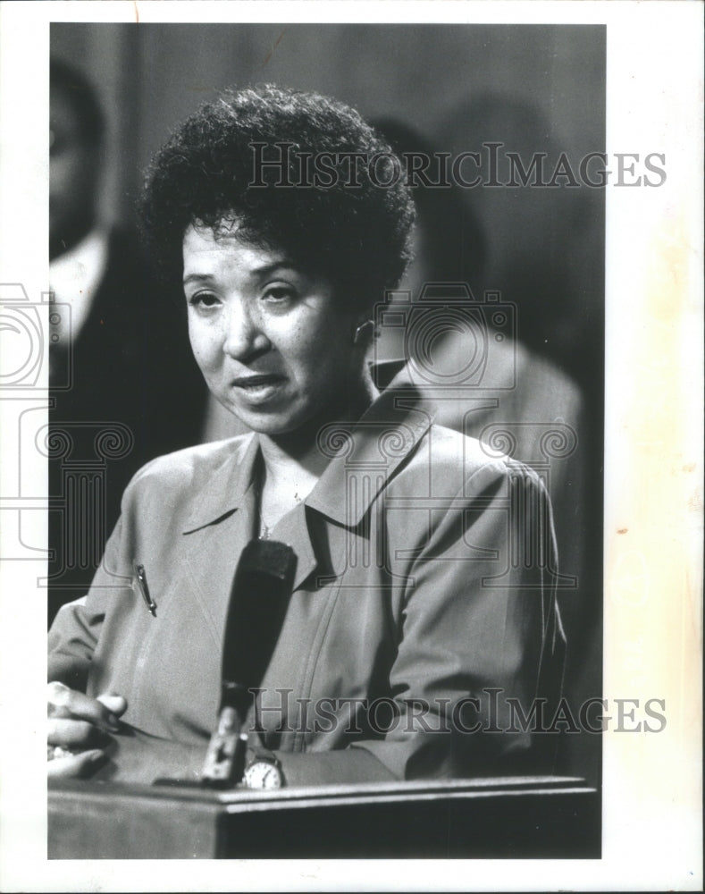 1990, Saundra J. Bishop Chicago Department Aging Disability Rossevelt - Historic Images