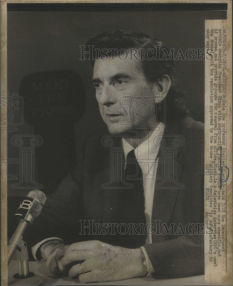 1974 Charles Black Jr. Impeachment Nixon-Historic Images